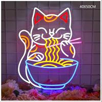 Lumières au néon LED personnalisées pour boutique de nouilles pour chats, pour la publicité, usage domestique et commercial - Directement des usines chinoises