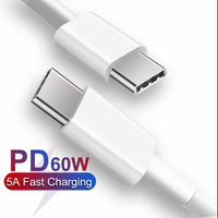 Vente en gros type-c à type-c charge rapide couleur nylon tressé câble de données matériau TPE 60W PD câble CC cordon pour IPHONE 15