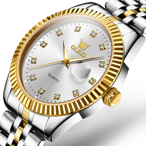 Diamant Hardlex <span class=keywords><strong>Montre</strong></span> pour Homme Bracelet en Acier Inoxydable Montres pour Hommes Original De Luxe Quartz Étanche Date <span class=keywords><strong>Montre</strong></span>-Bracelet - Product Image 2