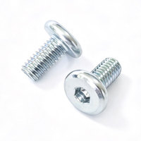 Vis de machine à tête plate hexagonale de précision haute résistance en acier au carbone zingué M5 M6 M8 pour l'assemblage de meubles et de jouets