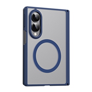 เคสโทรศัพท์แบบแม่เหล็กด้าน โปร่งแสง สำหรับ Samsung Z Fold 8 Ultra 4 5 6 7 พร้อมฟิล์มกันรอยหน้าจอ ป้องกันการกระแทก - Product Image 1