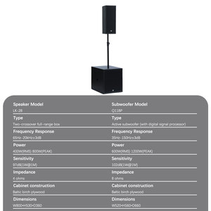 Dbk Dual 8 Inch Speaker + 18 Inch Actieve Subwoofer Medium Line <span class=keywords><strong>Array</strong></span> Kolom Speaker 18 Inch Passieve Subwoofer Bruiloft Dj - Product Image 3