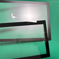 Panneau de protection en verre aluminosilicate Corning Gorilla AG mat dépoli de 0,5 mm, 0,7 mm, 1,1 mm avec masque noir pour écran d'ordinateur portable