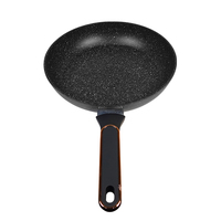 Set peralatan masak antilengket desain klasik dengan panci penggorengan ganda dan penggorengan bulat terbuat dari logam