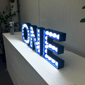 Internet ünlü mağaza yaratıcı ampul parlayan mektup logosu parlayan özelleştirme - Product Image 6