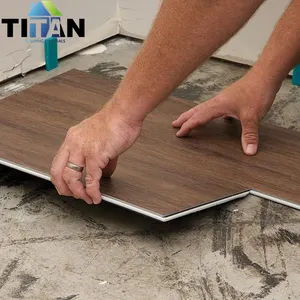 TAP & GO Titan Spc-Lámina de suelo de vinilo y Pvc, 6Mm, suelo de plástico para interior