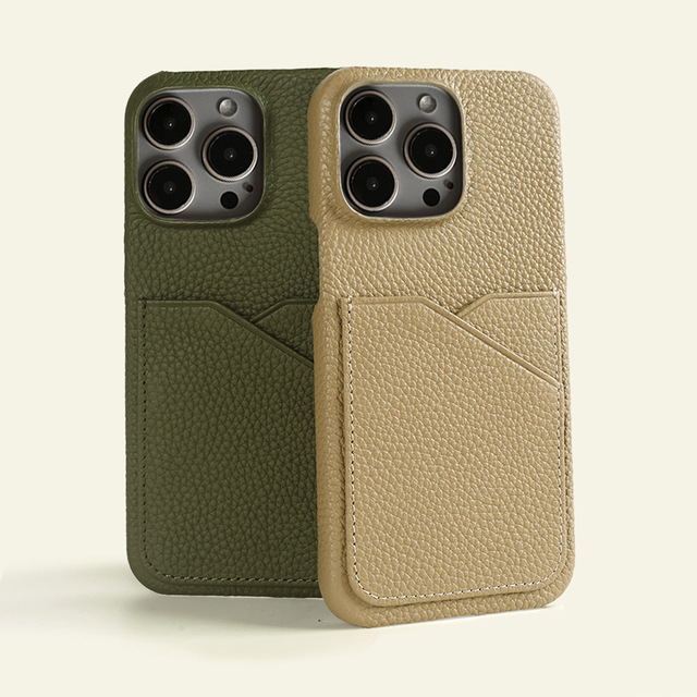 New Trendy Customized Leather Customized Leather Phone case with Card Holder RFID Leather iphone Cover