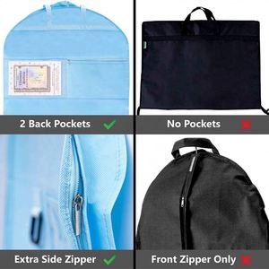 Free Sample 40 design clear fashion Garment Bags for Hanging Dance Dress <b>Clothes</b> Storage Garment Bag Dust <b>Cover</b> oem - Product Image 5