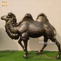 Ideal Arts – statue de chameau en laiton, grande taille de vie en plein air, jardin de haute qualité, sculpture de chameau en Bronze