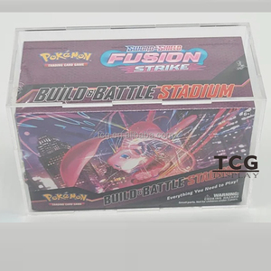 TCG personnalisé avec couvercle magnétique en acrylique transparent pour Pokemon TCG: Sword & Shield SS08 Fusion Strike-Build & Battle Stadium Boîte en acrylique - Product Image 1