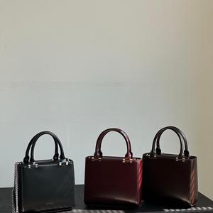 Bolso de Mano Pequeño y Elegante de Cuero Auténtico, Bolso de Hombro con Asa Superior para Fiestas, Estilo Urbano, de Alta Gama, Moderno y Brillante, de Piel de Vaca - Product Image 5