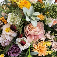 A-2056 Décoration de table de mariage de luxe personnalisée, verdure automnale, fleurs artificielles, chemin de table, boule de fleurs en soie, centre de table