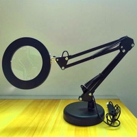 Standing Minimalist Metal Desk Lamp Magnifying Glass Eye protection Desk Lamp