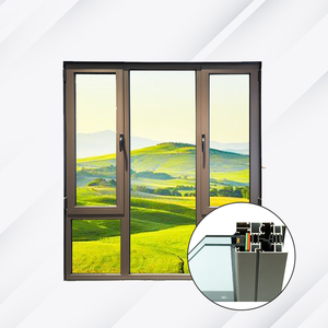 Chất lượng cao nguyên liệu cách âm cửa sổ nhôm hồ sơ nhôm hồ sơ cho cửa sổ khuôn cửa sổ - Product Image 5