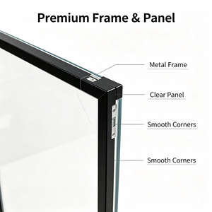 Rak <span class=keywords><strong>Display</strong></span> Lantai Tahan Angin yang Kokoh dengan Alas Air dan Bingkai Akrilik Transparan untuk Poster, Menu, dan Papan Promosi - Product Image 4