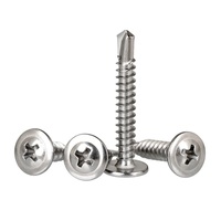 Vis autoperceuse à filetage fin 4.2 x 13mm 19mm 25mm en acier inoxydable SS410, tête profilée Phillips pour le travail du bois