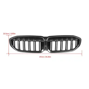 Parrilla Delantera de Fibra de Carbono Real para BMW Serie 3 Sedán Touring G20 G21 Pre-LCI 2019-IN - Product Image 6