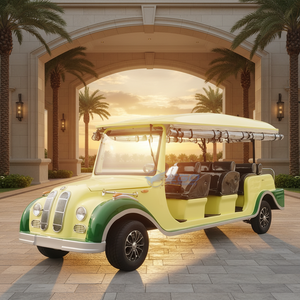 Voiture électrique classique 11 places, faible bruit, élégante, écologique, prix bas, véhicule touristique populaire avec sièges noirs confortables - Product Image 1