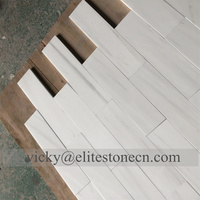 Dalles de marbre blanc polaire, blanc étoile, Bianco Domomite, design moderne OEM/ODM pour le projet de casino Wynn, surface polie