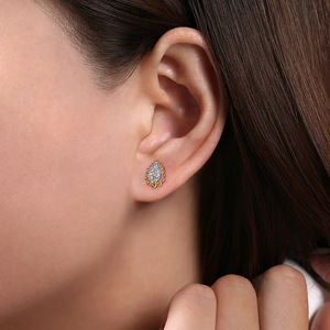 Orecchini a Goccia Bicolore per Donne, Design Minimalista, Accessori per Orecchie da Indossare Quotidianamente - Product Image 3