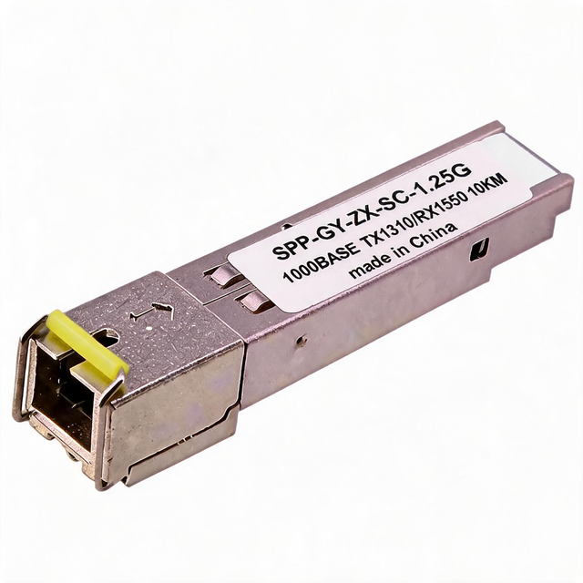 Cost-effective 1.25G SC BiDi SFP Transceiver TX1310/RX1550, 10km Single Fiber Gigabit Module for FTTH Broadband Construction