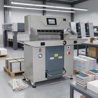 Máquina Cortadora de Papel Hidráulica Industrial de 720 mm, Cortadora de Guillotina CNC Programable para Impresión Offset y Recorte de Libros