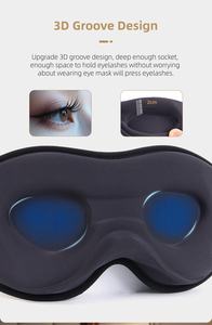 <span class=keywords><strong>Masque</strong></span> de sommeil 3D profilé 360 °   <span class=keywords><strong>Masque</strong></span> de sommeil respirant anti-lumière pour les voyages, <span class=keywords><strong>avec</strong></span> ailette nasale et poches profondes pour les <span class=keywords><strong>yeux</strong></span> - Product Image 6