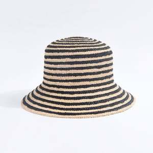 Nouveau Chapeau de Soleil d'Été 2025 pour Femme, Design Bicolore, en Paille de Raphia, Style Bob, pour la Plage et l'Extérieur - Product Image 6