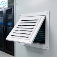 Grille d'aération carrée en acier galvanisé, grille d'air HVAC résistante aux intempéries