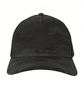 Gorra de camionero deportiva personalizada de 5 paneles con parte delantera 100% de algodón y malla 100% de poliéster para aventuras al aire libre - Product Image 3