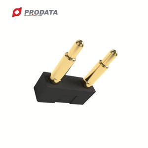 Cargador de paso de 5,08mm chapado en oro Pogo Pin Material de latón de 2 pines - Product Image 3