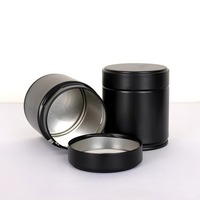 Kaleng Timah Kustom untuk Wadah Teh Matcha 30g 40g 50g, Dilengkapi Tutup Sekrup, Kotak Timah untuk Makanan Hewan Peliharaan 60x60/68mm OEM