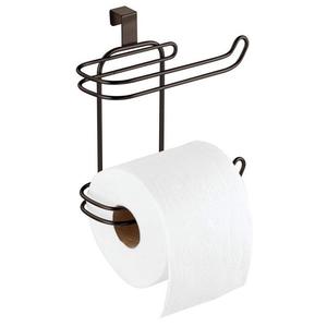 Porte-papier toilette moderne en fer autoportant, sans perçage, porte-papier toilette, réservoir d'eau de toilette, rouleau de papier, rangement derrière la porte à domicile - Product Image 4