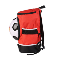 Vente en gros sac à dos de sport personnalisé sacs en plastique imperméables pour les fans de football football doublure en polyester imprimé en typographie pour 2026