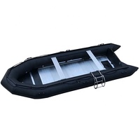 Bateau pneumatique pliable Hypalon/PVC de 18 pieds (550 cm) avec roue de transom, capacité de 12 personnes