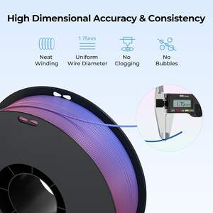 Filamento para Impresora 3D Ender, 1.75mm, PLA+ Arcoíris, 1kg, Alta Resistencia, Sin Enredos, Empaquetado al Vacío - Product Image 2