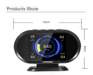 <strong>Car</strong> <strong>Fault</strong> <strong>Code</strong> <strong>Reader</strong> <strong>OBD2</strong> +EOBD Engine Scanner KONNWEI HUD Digital Speedometer Konnwei KW206 <strong>Car</strong> Engine Temperature Gauge - Product Image 2