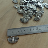 Pendentif Papillon Gothique Vintage Céleste, Connecteur Mystique Phases de Lune, Breloque pour Collier et Bracelet DIY