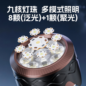 Linterna LED Qibao para Camping, 20W, 3000mAh, con Indicador de Batería, Alta Intensidad, Largo Alcance, Portátil para Exteriores - Product Image 5