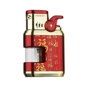 Encendedor de Cigarrillos Honest Xique 1 Nuevo, Doble Chorro, Metálico, con Ventana Visible, Inflable, Resistente al Viento, Diseño Moderno, Combustible Butano Tianbo-3 - Product Image 6