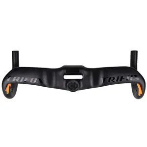 TRIFOX Carbon Integrated Road Racing Handlebar 31.8mm Carbon Bike Bent Road Bicycle Handlebar 380 / 400 / 420 / 440 mm