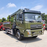 Grue montée sur camion de 8 à 10 tonnes, certifiée CE, personnalisable, directement de l'usine, pour la construction municipale et l'entretien urbain