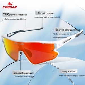 Occhiali Sportivi COUGAR con Protezione Anti-Vento e UV, Montatura in TR90 per Pattinaggio di Velocità, Skateboard, Monopattino e Ciclismo - Product Image 4
