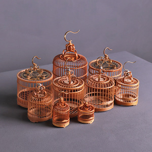 Bamboo Cricket Cages Bamboo Silkworm Cages Collectible Insect Singing Devices Handicrafts Tea Ceremony Accessories - Product Image 2