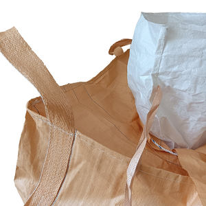 Yellow PP Woven Rice Embossed <b>Recyclable</b> Big <b>Bags</b> - Product Image 2