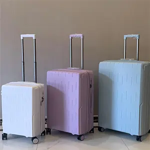 Китайский производитель, комплект для багажа, maletas de viaje с алюминиевой тележкой, экологически чистые чемоданы для переноски с sipnners для мужчин