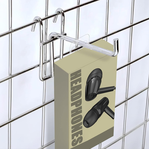 Agujero de ranura colgante transparente Pestañas para colgar Exhibición al por menor Etiquetas de gancho plegables adhesivas de sujeción fuerte para tiendas - Product Image 5