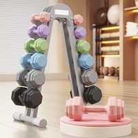 Nouveaux haltères octogonaux en béton à têtes arrondies pour la musculation, la gym, le fitness à domicile, l'entraînement des muscles des bras, le yoga et l'équipement d'exercice
