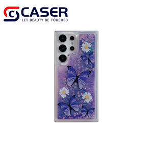 Trasparente liquido sabbie mobili Bling viola paillettes fiore cassa del telefono per <span class=keywords><strong>Samsung</strong></span> S24 S23 S22 A32 <span class=keywords><strong>A54</strong></span> telefoni cellulari - Product Image 5