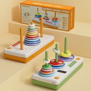 Premium Smart Electronic <b>Tower</b> of Hanoi Logic Puzzle Brain Teaser Thinking <b>Game</b> Educational Toy for Kids Adults Gift - Product Image 1